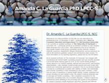 Tablet Screenshot of amandalaguardia.com